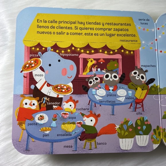 Baby/Toddler/Children Board Book in Spanish " Los Nombres de las Cosas" Tapitas - Picture 13 of 16